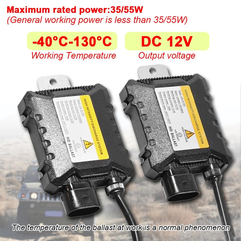 1 pièce Ballast Xénon HID 12V 35W/55W numérique mince, Ballast électronique d'allumage pour H1 H3 H3
