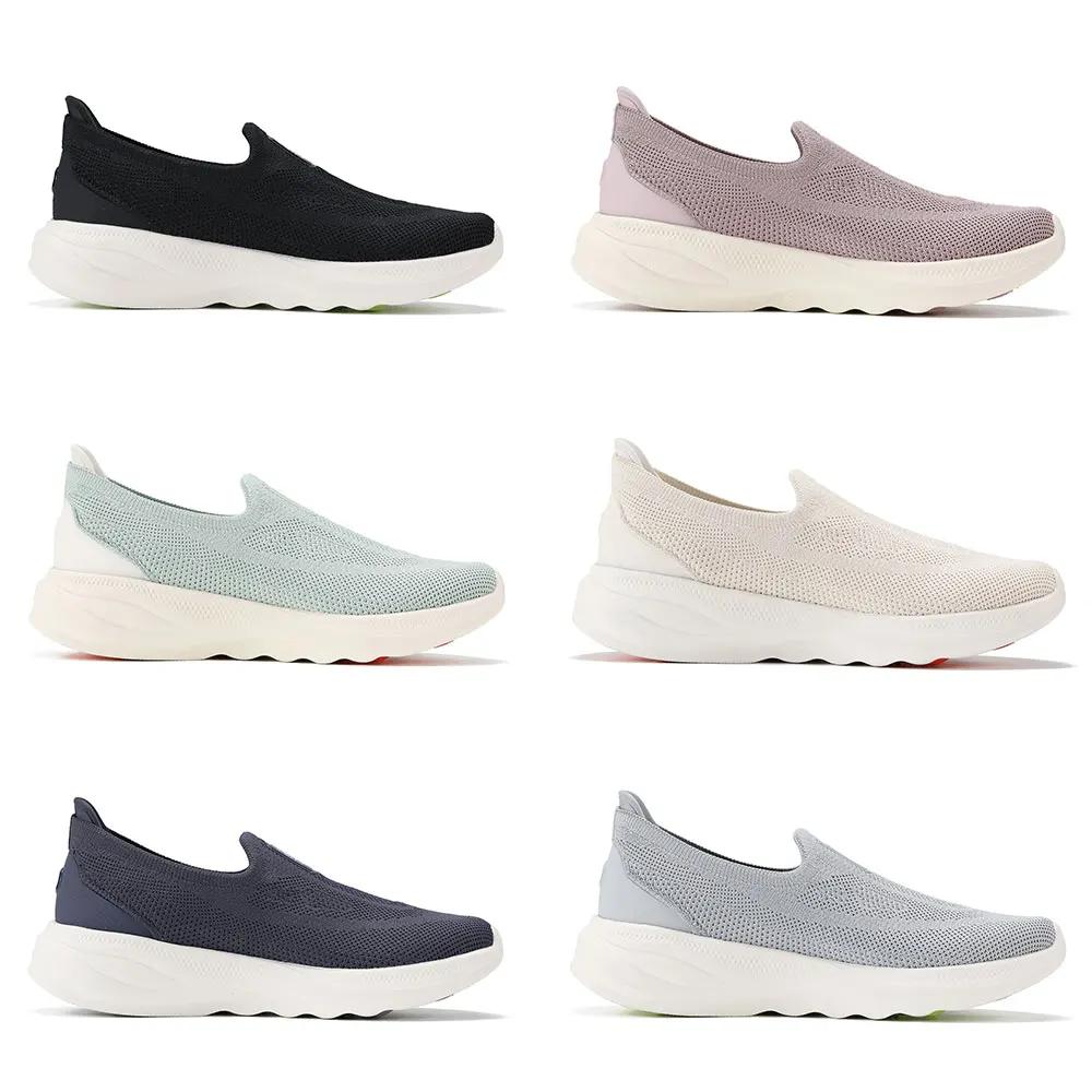 Li-Ning SOFT GO 2 KNIT – chaussures de marche décontractées à enfiler pour femmes, respirantes, avec