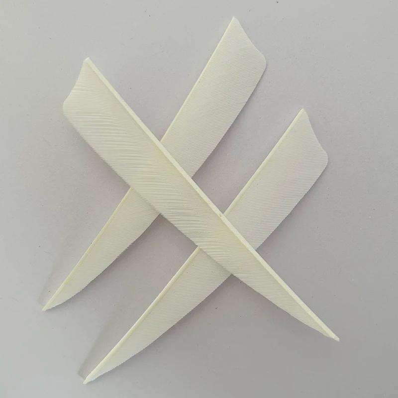 Plumes de flèche blanches pour bricolage, plumes de dinde, plumes de tir à l'arc, accessoires d'arc 