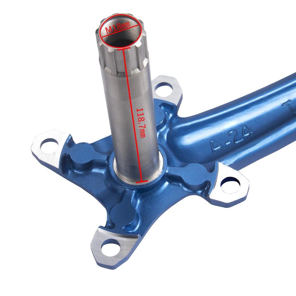 BOLANY VTT pédalier 170MM 104BCD pédalier manivelle creuse en alliage d'aluminium vtt vélo manivelle