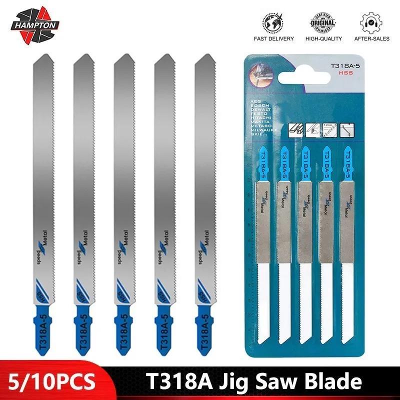 Lames de scie 5/10pcs Haute Vitesse En Acier Jig Lame de Scie T Tige T318A HSS Scie pour Bois/Métal 