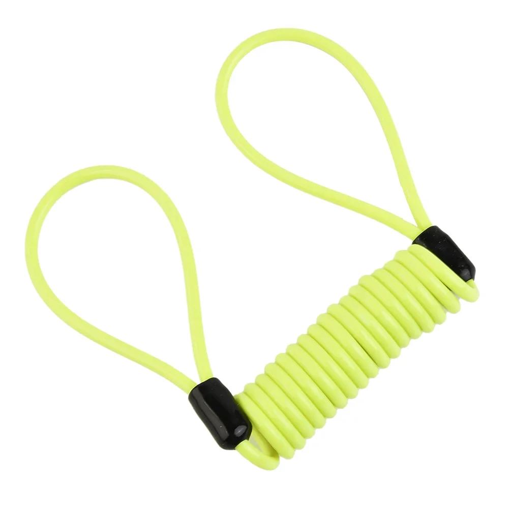 Serrure de câble à ressort de vélo de 1.2m, corde antivol, alarme, disque de verrouillage pour moto/
