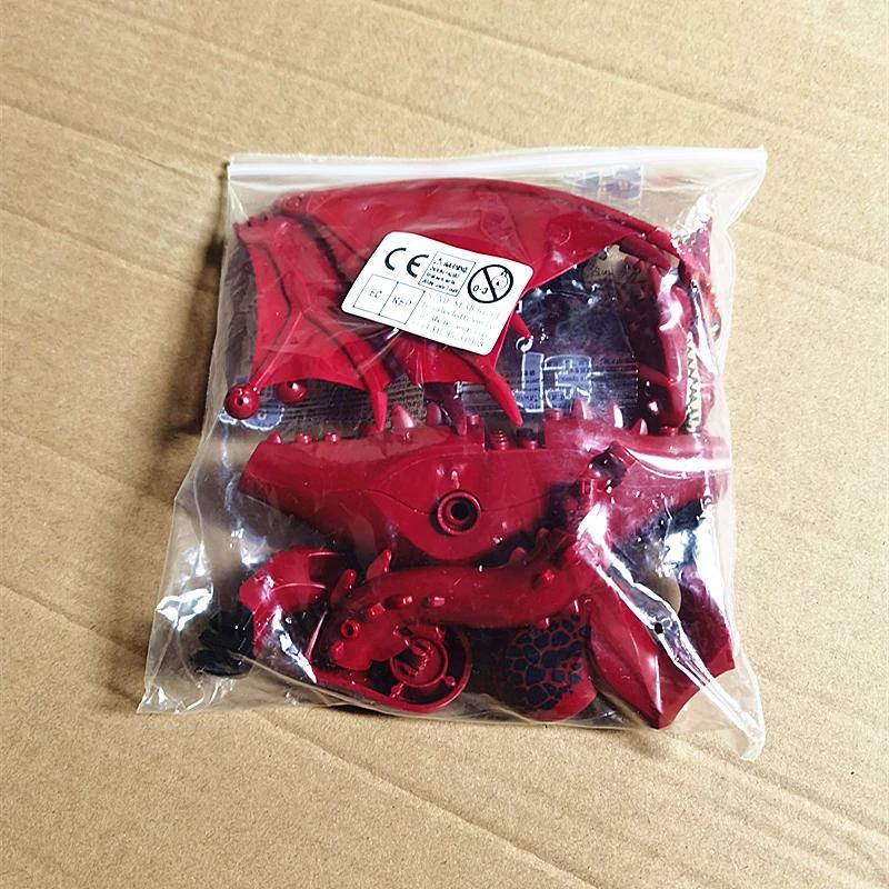 Série médiévale magique Dragon volant rouge Smaug flamme Dragon blocs de construction avec ailes sou