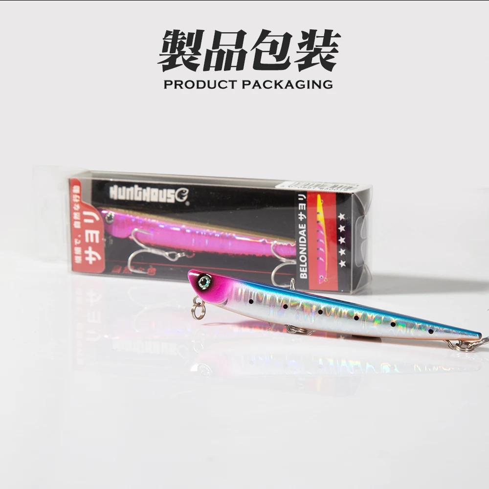 Hunthouse Bay RUF MANIC 75mm/8g crayon coulant leurre de pêche Stickbait BKK crochet dur leurre pour