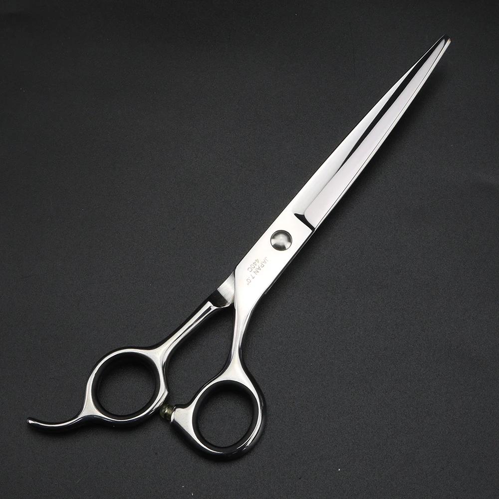 XUANFENG – ciseaux à cheveux de 7 pouces, ciseaux de coupe de barbier en acier 440C avec vis à tensi