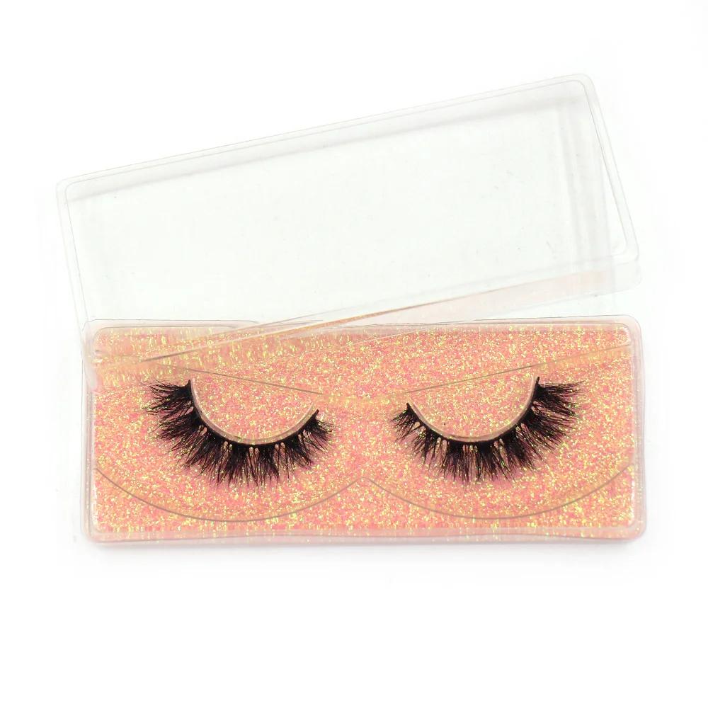 LEHUAMAO Maquiagem cils courts en vison naturel cils vaporeux moelleux Volume 12mm-15mm faux cils Ex