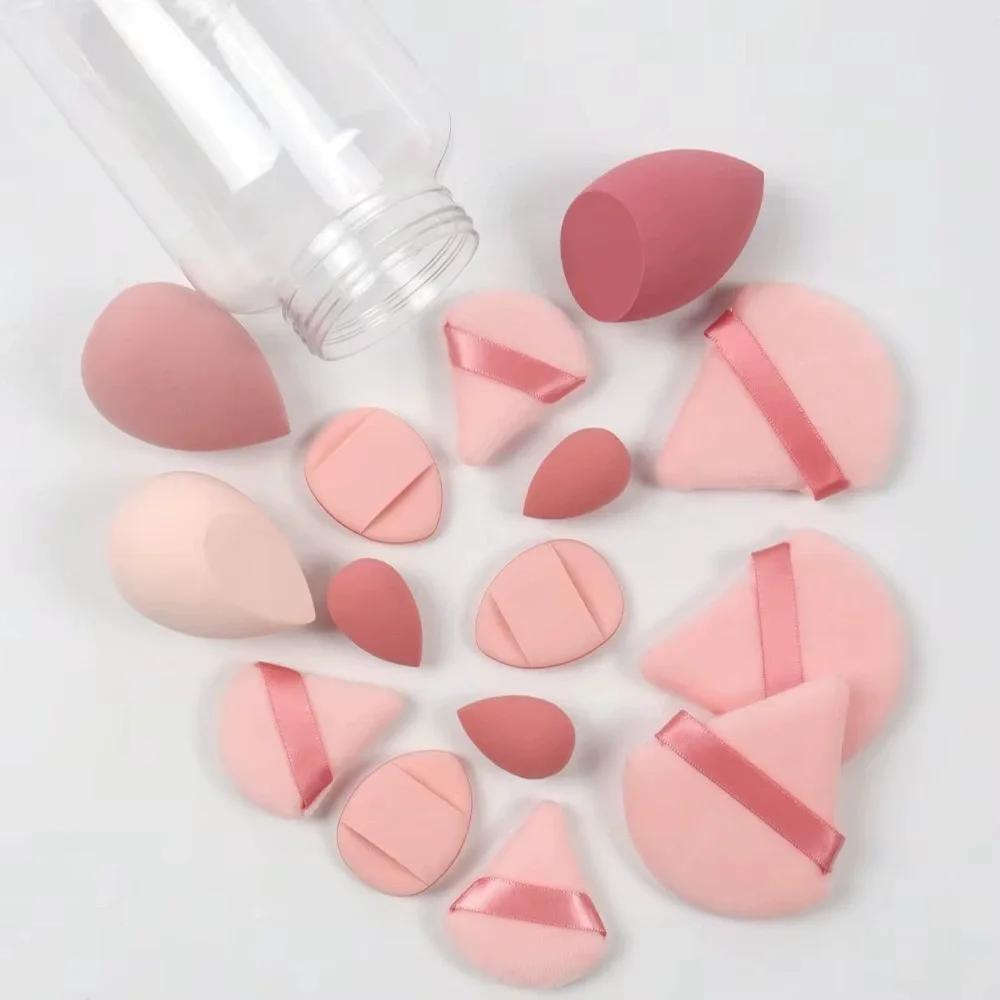 12/15 pièces éponge de maquillage bouffée cosmétique fond de teint éponges mélangeur beauté oeuf pou