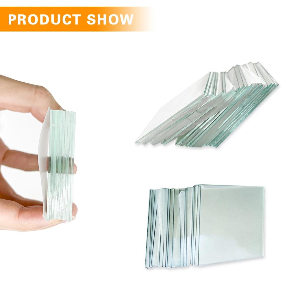 Verre conducteur Transparent de laboratoire, 50x50x1.1mm, 10 ohm/sq, 10 pièces, oxyde d'étain d'indi