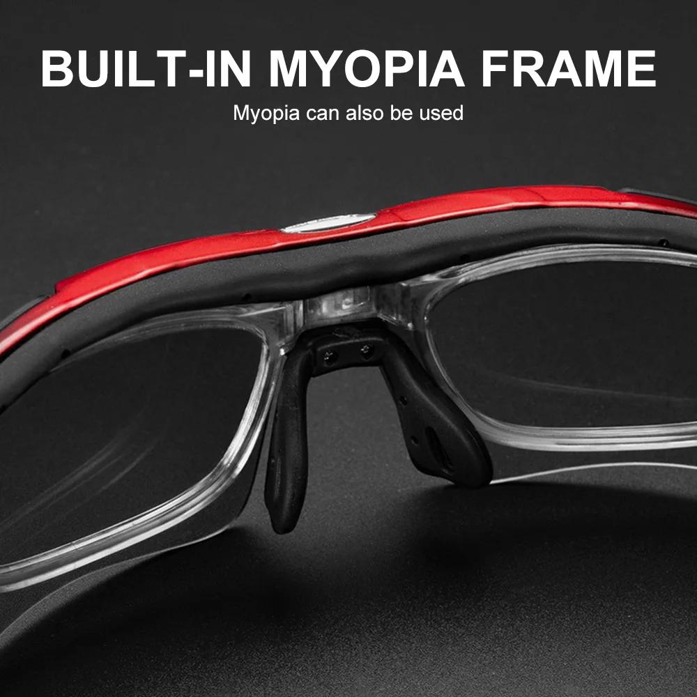 Lunettes cyclisme ROCKBROS polarisées 5 lentilles - VTT route équitation randonnée sport