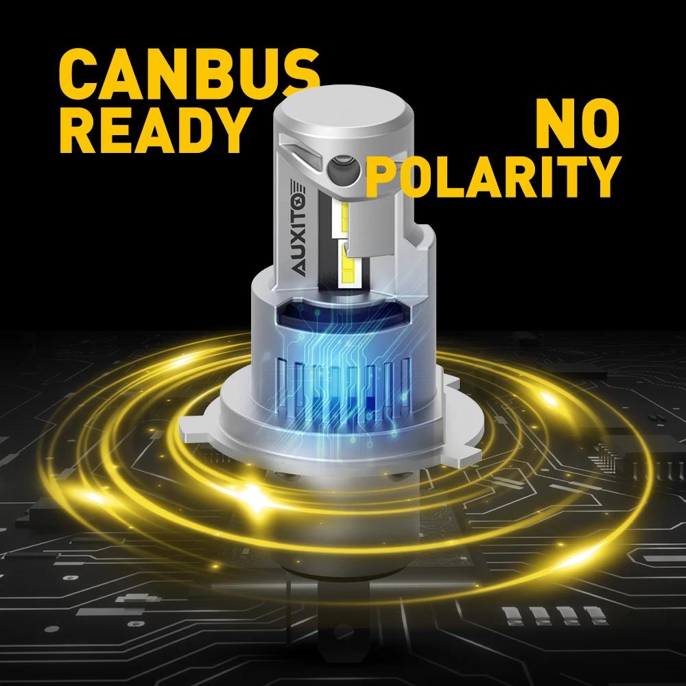 AUXITO – phare de voiture LED H4 9003 H8 H11 9012, ampoule CANBUS 100W 20000LM 9005, lampe pour BMW 