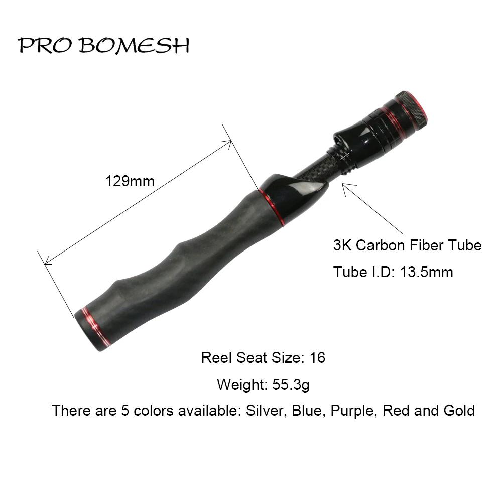 Pro Bomesh filature coulée pleine longueur en Fiber de carbone poignée Kit truite canne à pêche bric