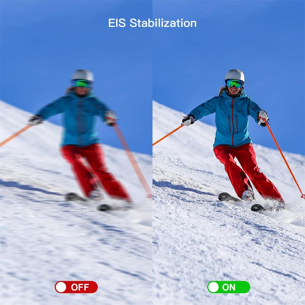 SJCAM C100 Plus caméra d'action 4K 30M étanche 2.4G WiFi Action Sport caméra d'action EIS vélo Sport