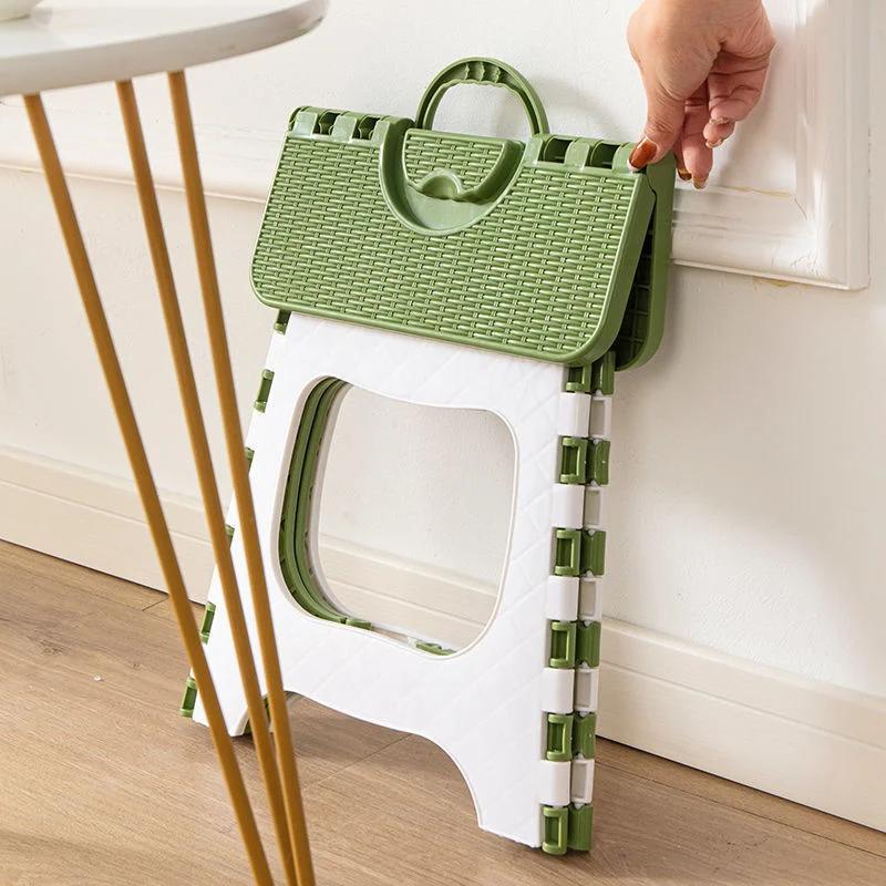 Tabouret pliant en plastique épais, Mini chaise d'extérieur Portable pour enfants et adultes, Train 