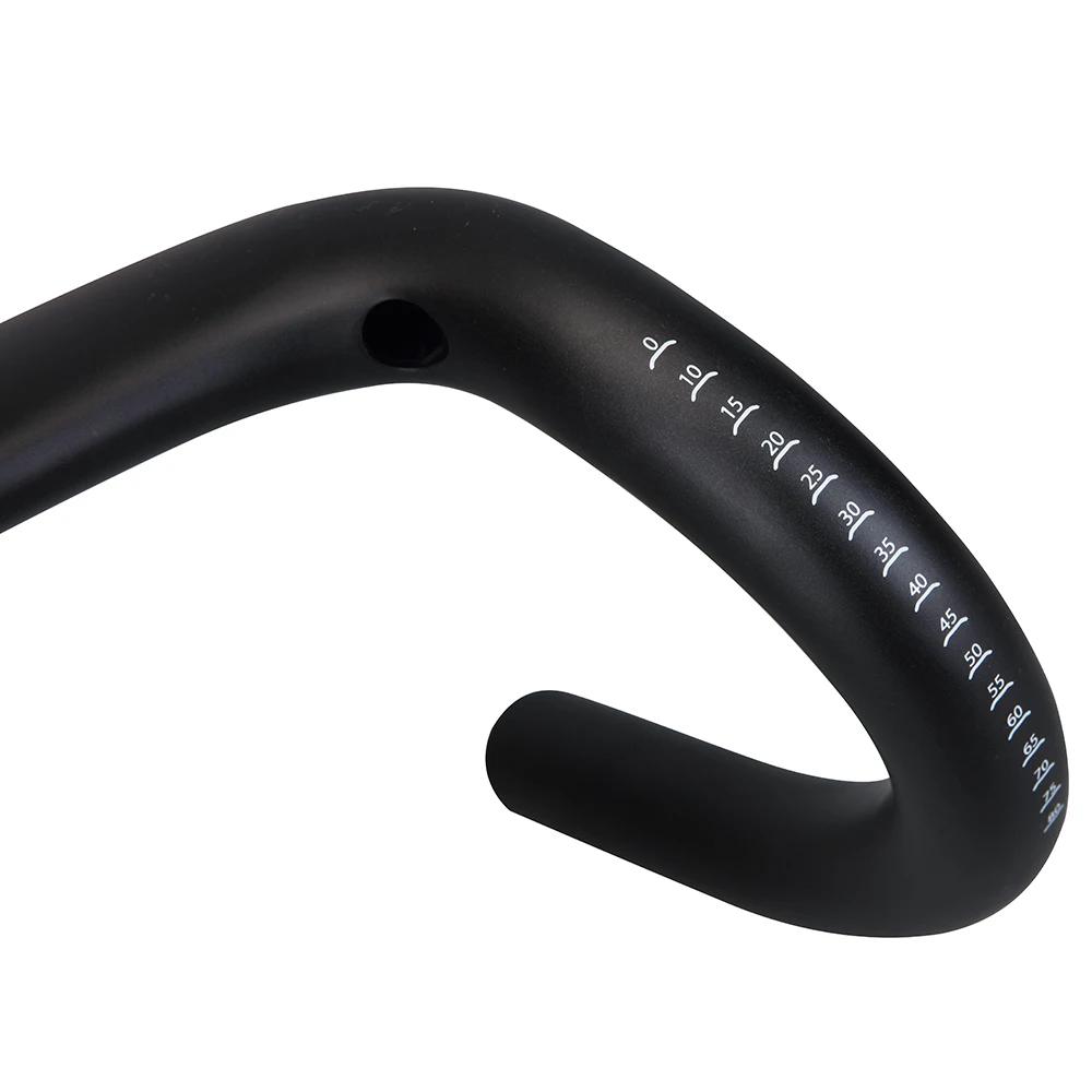 2024 Manche en gravier 14 ° Guidon de vélo en carbone, guidon aérodynamique, levage de chute, câbl
