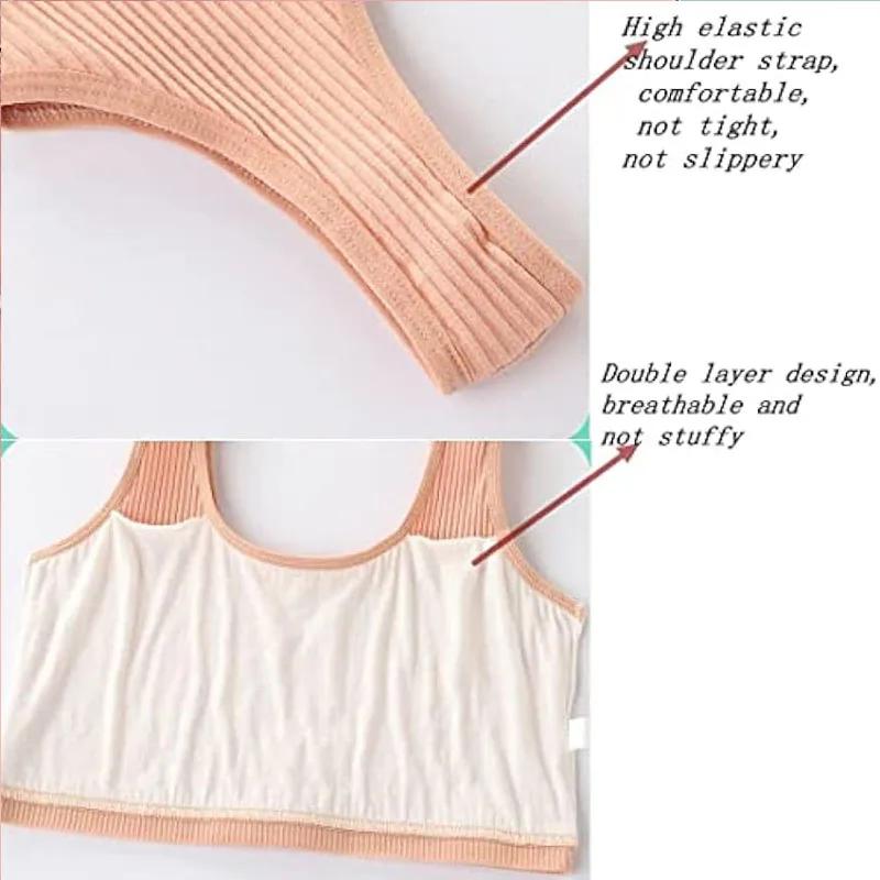 4 pièces/lot soutien-gorge de sport pour adolescentes enfants haut Camisole sous-vêtements jeune pub
