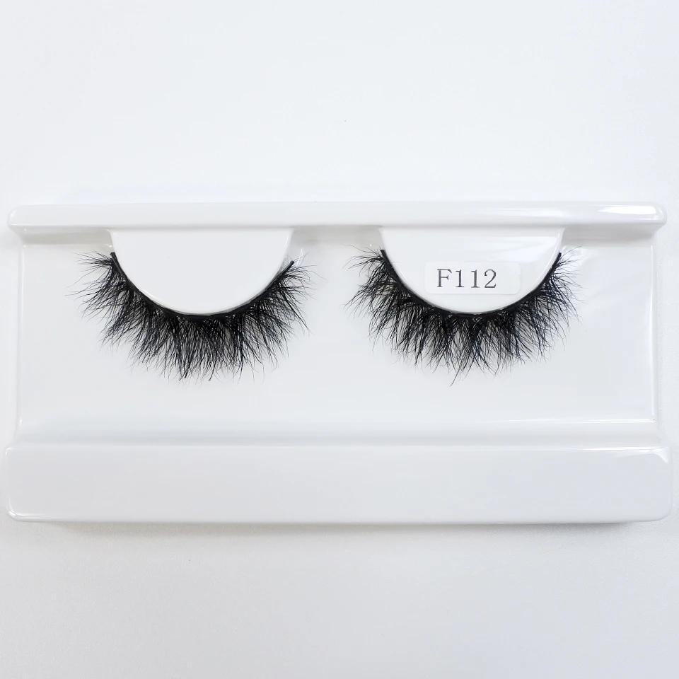 Cils de vison naturels de haute qualité mode classique doux pleine bande cils maquillage 12mm cils d
