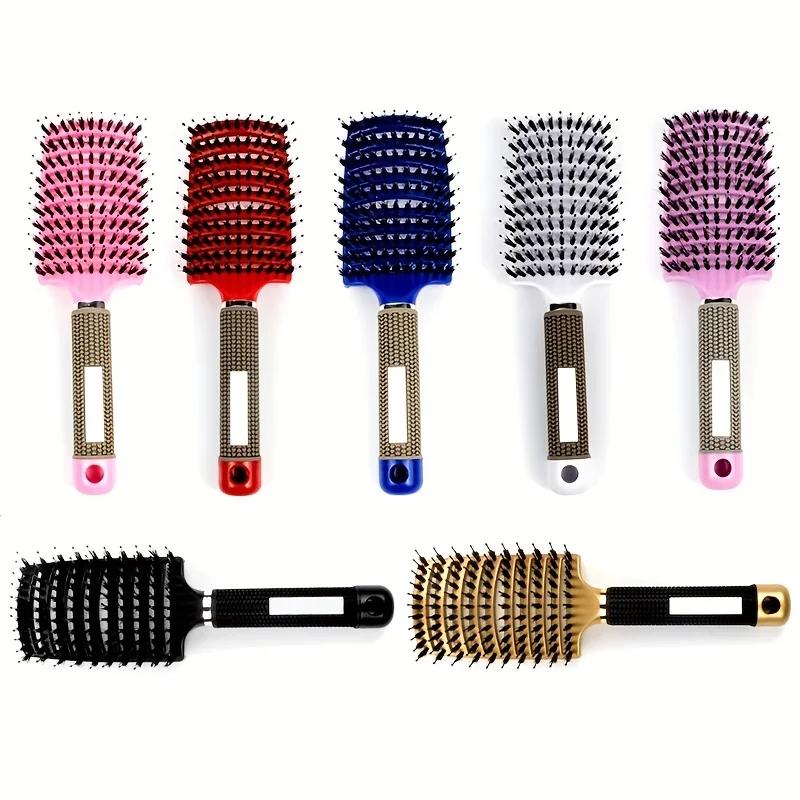Brosse à cheveux magique de Massage du cuir chevelu pour femmes, outil démêlant professionnel pour c