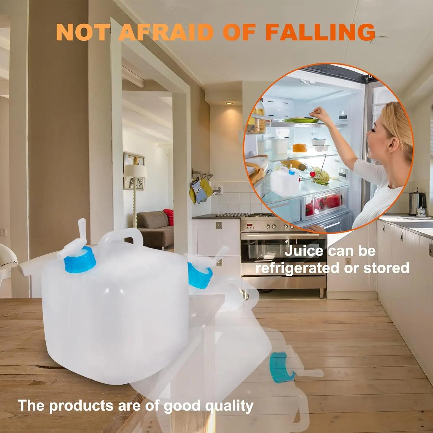 Réservoir d'eau extérieur Portable 5-20l, sac d'eau pliable avec robinet, récipient d'eau de grande 