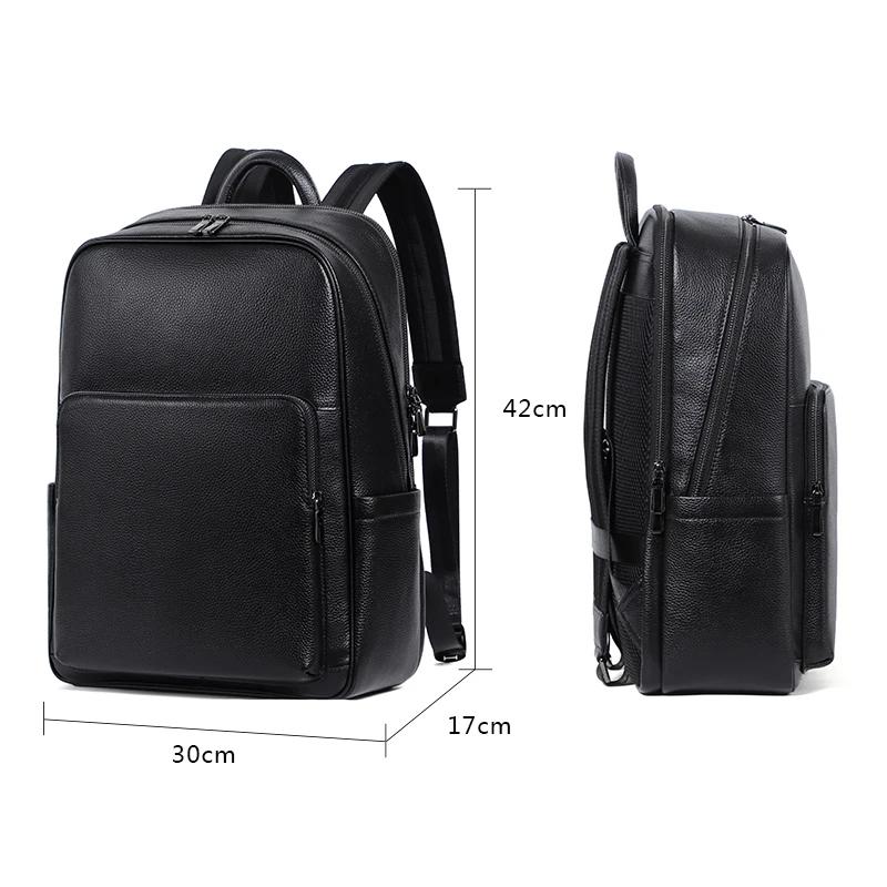 100% vache en cuir véritable hommes sacs à dos mode véritable cuir naturel étudiant sac à dos garçon