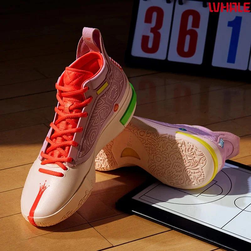 361 degrés Joker 1 hommes chaussures de basket-ball nouveau cuir respirant absorbant les chocs antid