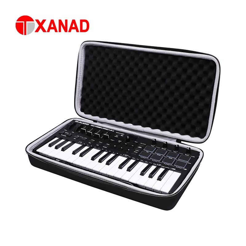 XANAD-OligHard Case for M Audio Oxygen Pro Mini, USB Acarity I Keyboard Contrmatérielle, Travel Carr