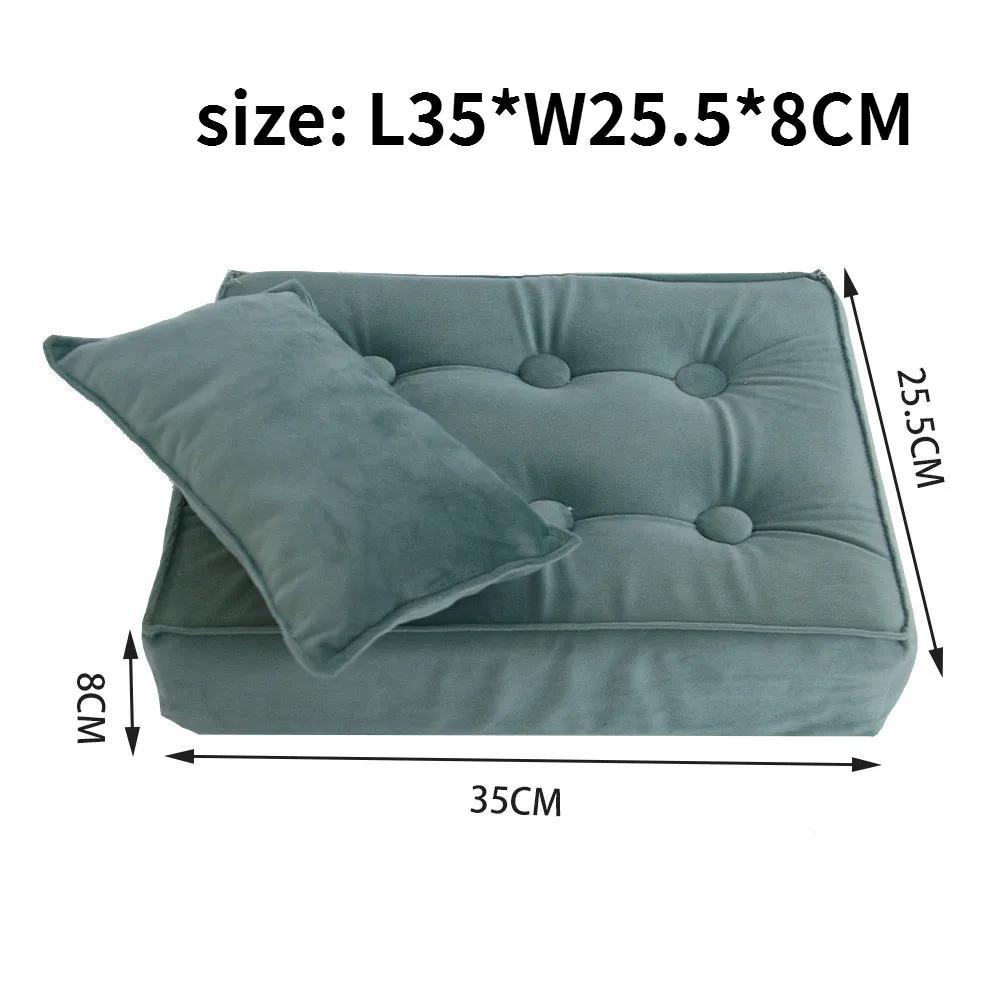 Accessoires de photographie pour nouveau-nés, Mini coussin de matelas pour lit de bébé, panier, chai