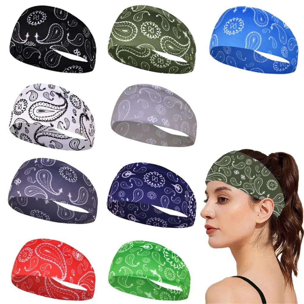 Bandeau élastique absorbant la sueur, résistant à la sueur, pour le sport et le yoga