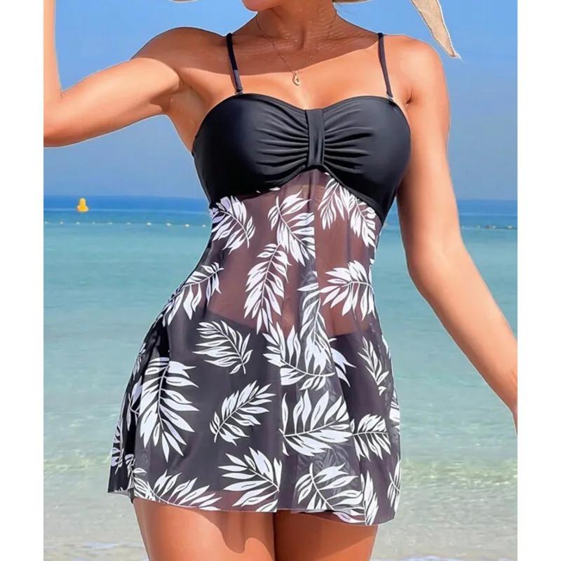 Été Sexy imprimé maillots de bain Tankini ensemble femme maillot de bain deux pièces plage maillot d