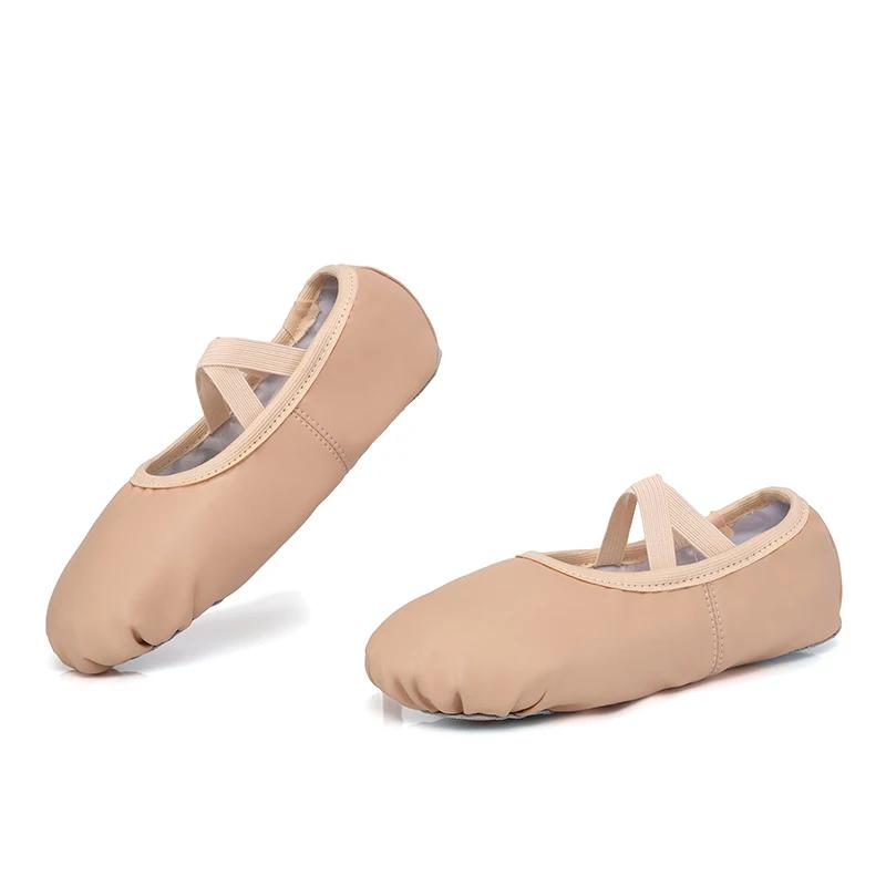 Chaussures de danse de Ballet pour filles et femmes, chaussures plates pour dames, pantoufles de Bal