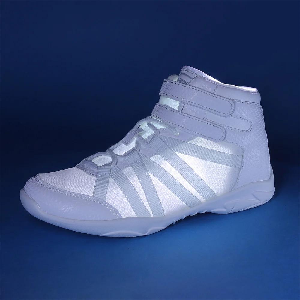 BAXINIER filles blanc haut Cheerleading chaussures léger jeunesse Cheer compétition baskets formatio