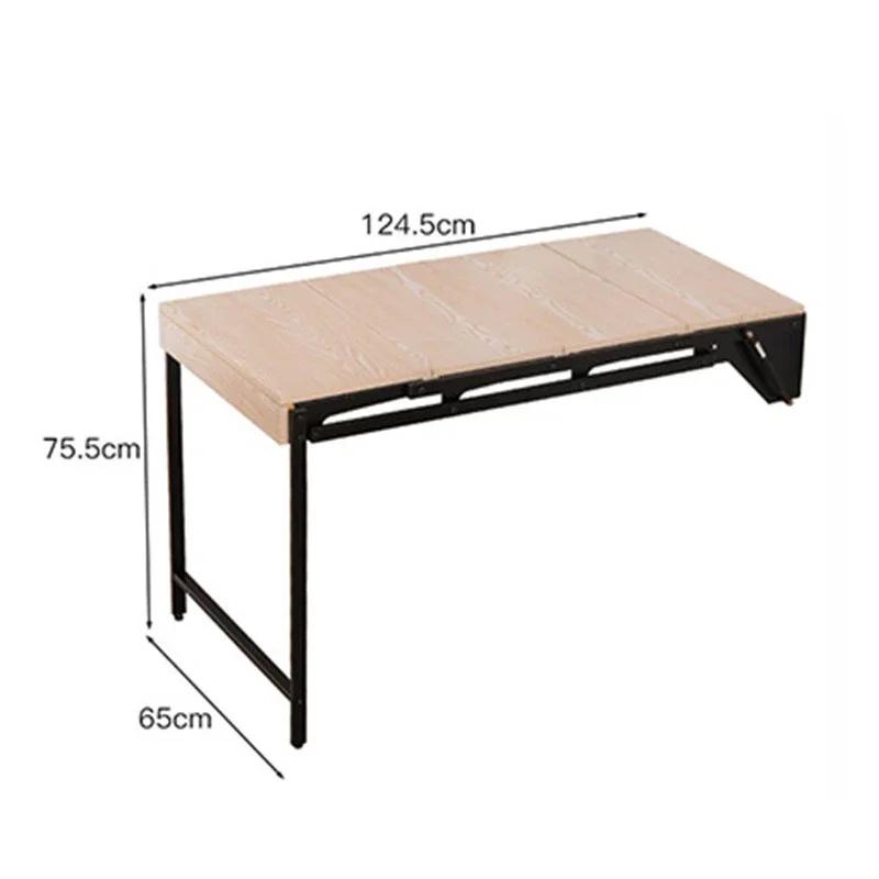 Table pliante murale, étagère de rangement flottante, goutte de cuir chevelu, table à manger, petit 