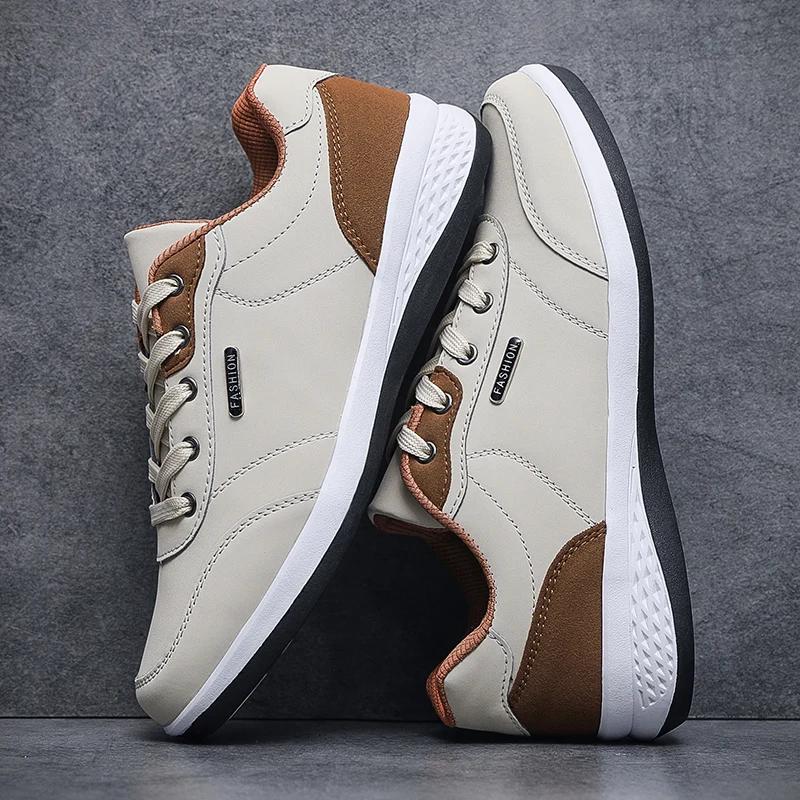 Chaussures de marche imperméables quatre saisons pour hommes, chaussures de sport décontractées en c