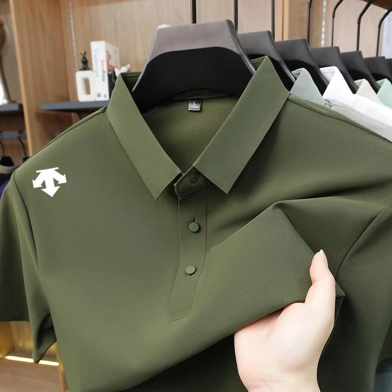 Nouveau Polo Urbain de Luxe pour Homme – T-shirt à Revers Imprimé à Manches Courtes – Idéal pour le 