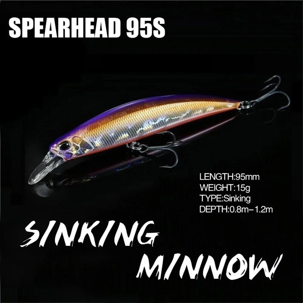 Leurre méné Spearheadd Ryuki 95S Wobbler pour la traîne 9.5 cm 15g appât de pêche au bar Wobbler lon