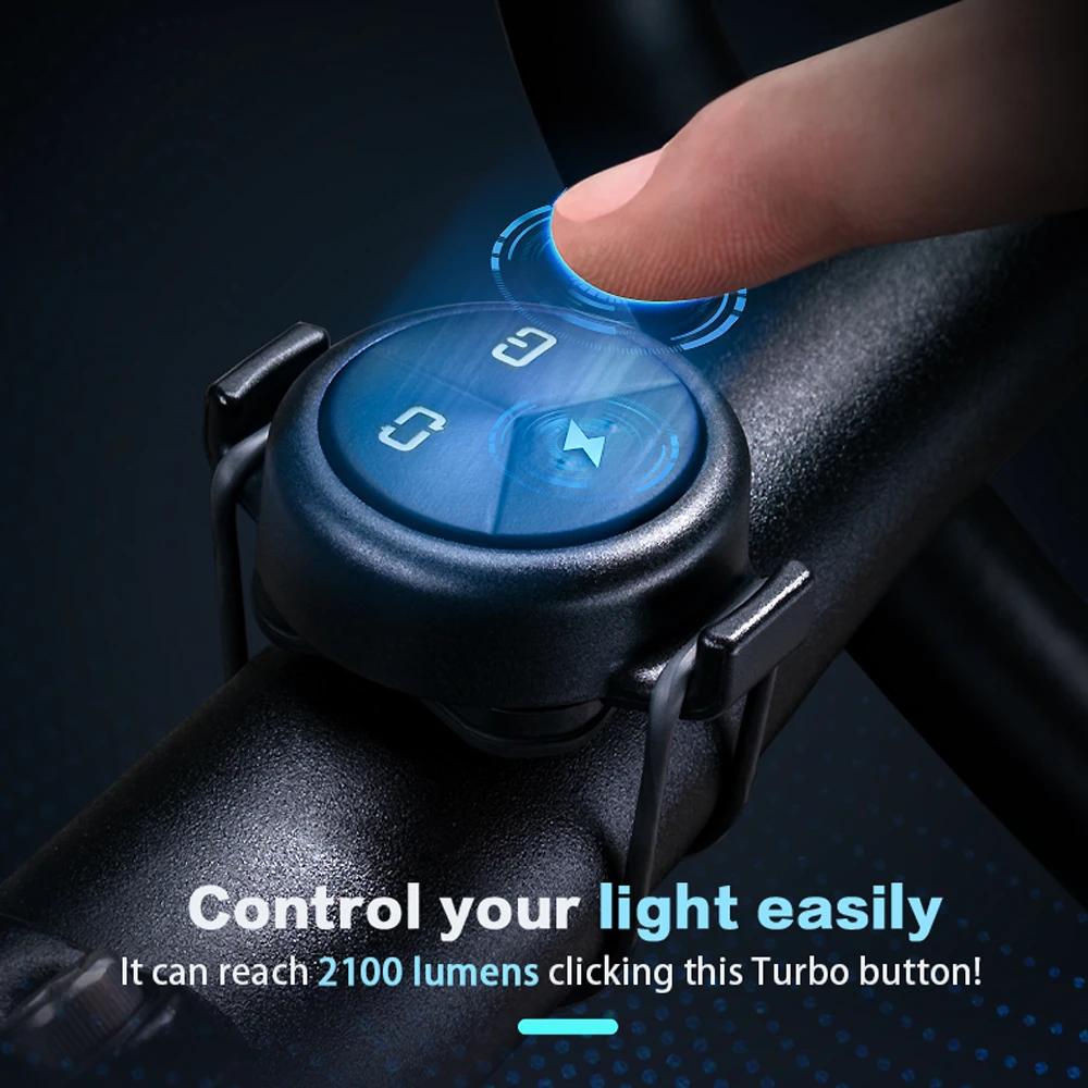 TOWILD DLite 1800LM lumières de vélo mise au point/interrupteur de faisceau d'inondation lumière de