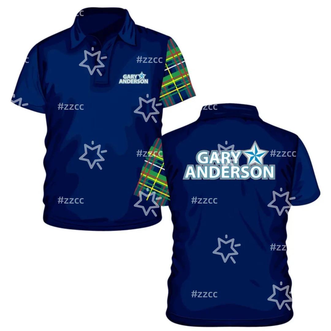 Maillot de fléchettes réplique Gary Anderson, polo de fléchettes, maillot de fléchettes, vêtements d