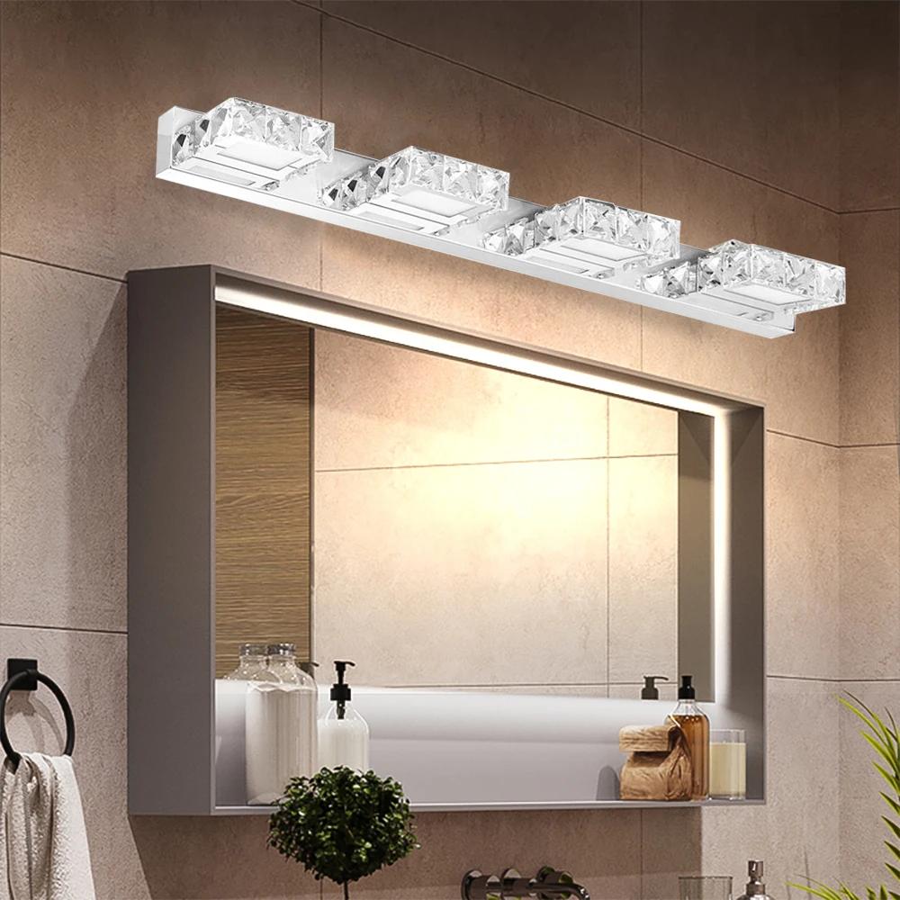 LOYALHEARTD-Lumière de vanité en cristal à LED, applique murale de toilette moderne, miroir avant, l
