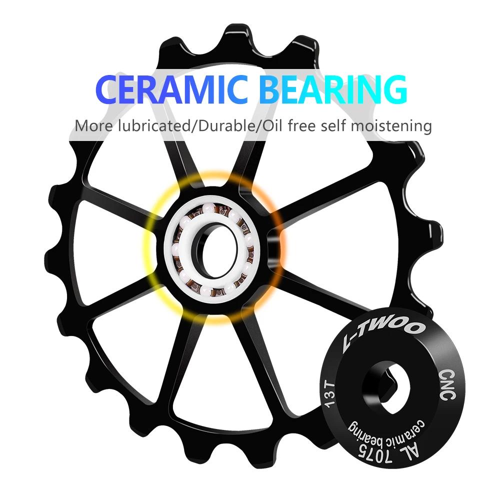 Ultegra Hatchace-Jeu de roues de poulie jockey en fibre de carbone pour vélo, roulement en céramique