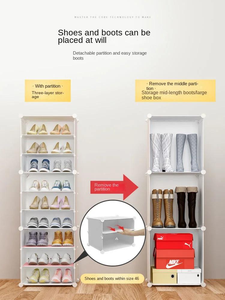 Meuble à chaussures T1 pour salon, meuble de couloir de maison moderne, étagère de rangement pour ch