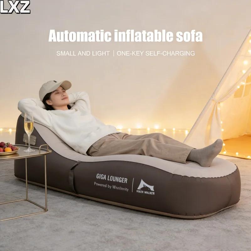 Fauteuil gonflable automatique à un clic, canapé gonflable léger pour les voyages - rechargeable par