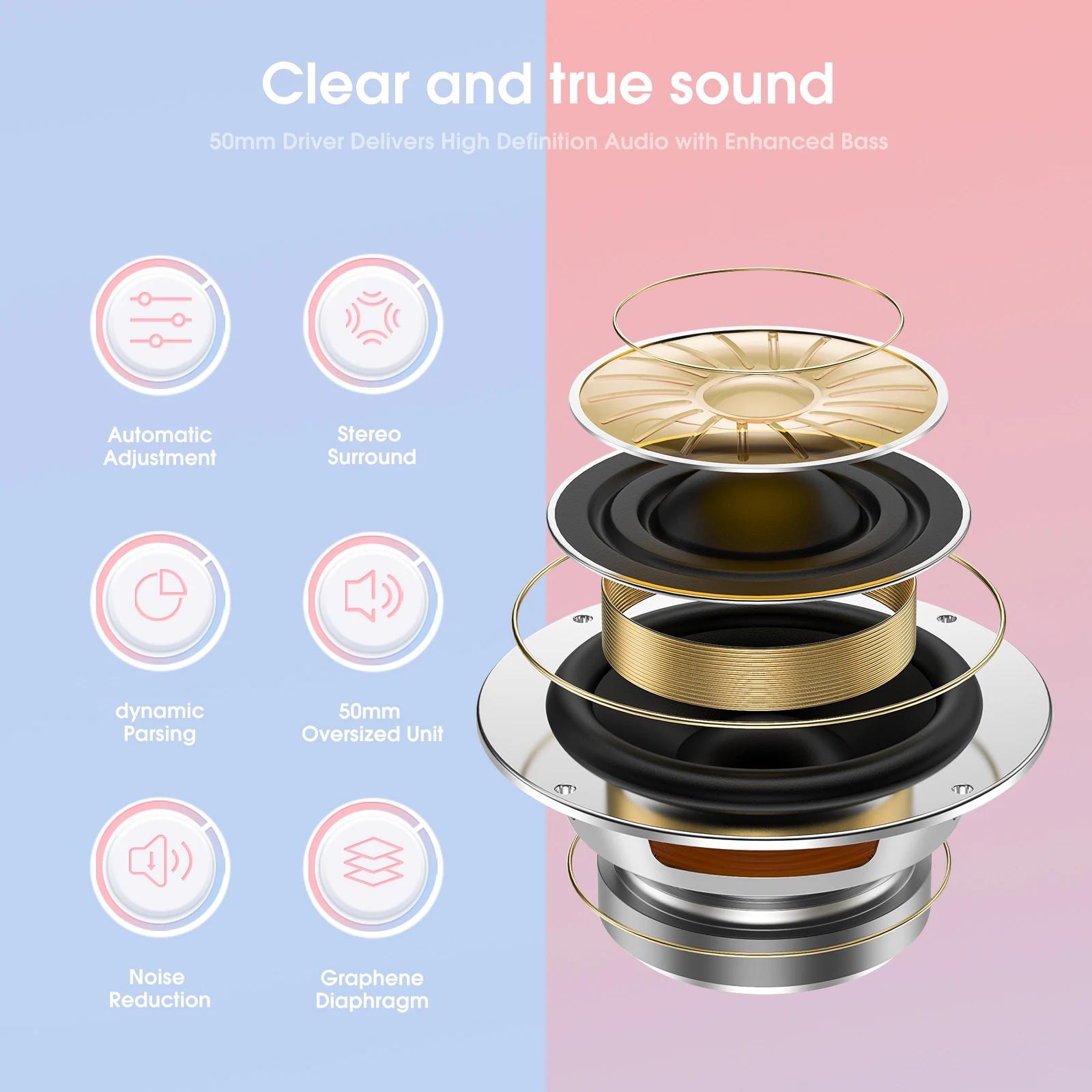 ONIKUMA casque de jeu oreilles de chat amovibles roses casque filaire Gamer avec lumière rvb suppres