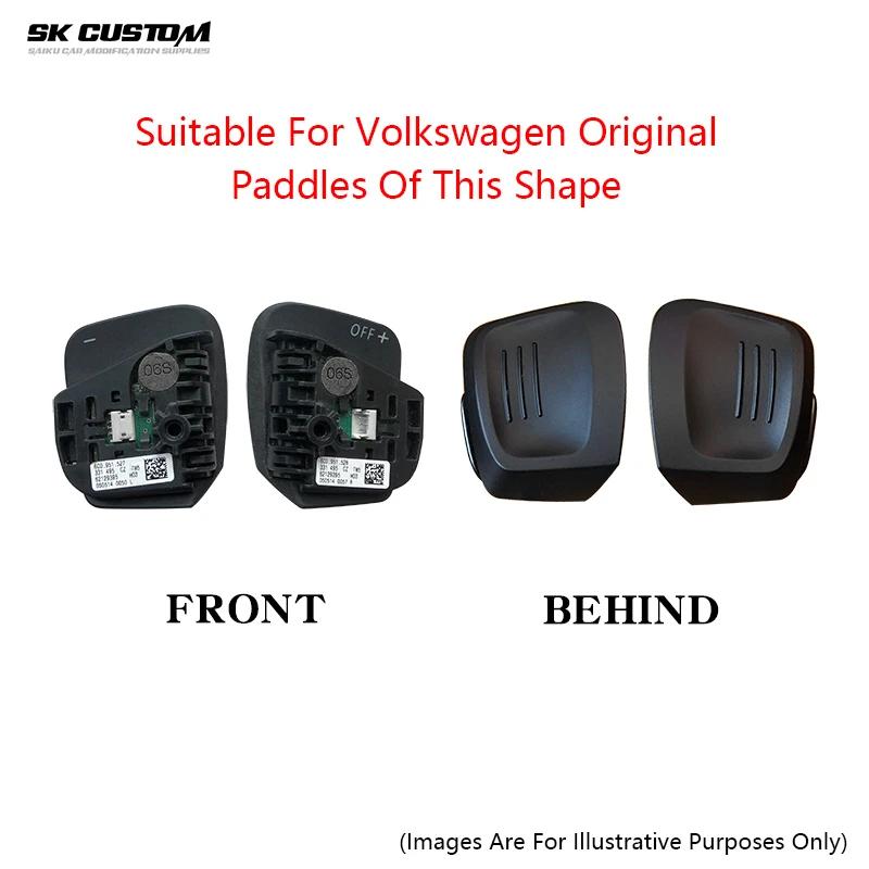 SK personnalisé pour Volkswagen Golf 8 MK8 GTI R ligne voiture en Fiber de carbone volant palette ma