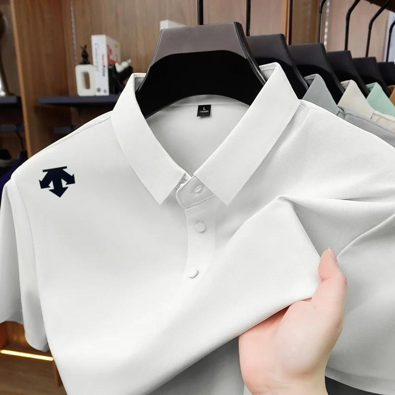 Nouveau Polo Urbain de Luxe pour Homme – T-shirt à Revers Imprimé à Manches Courtes – Idéal pour le 