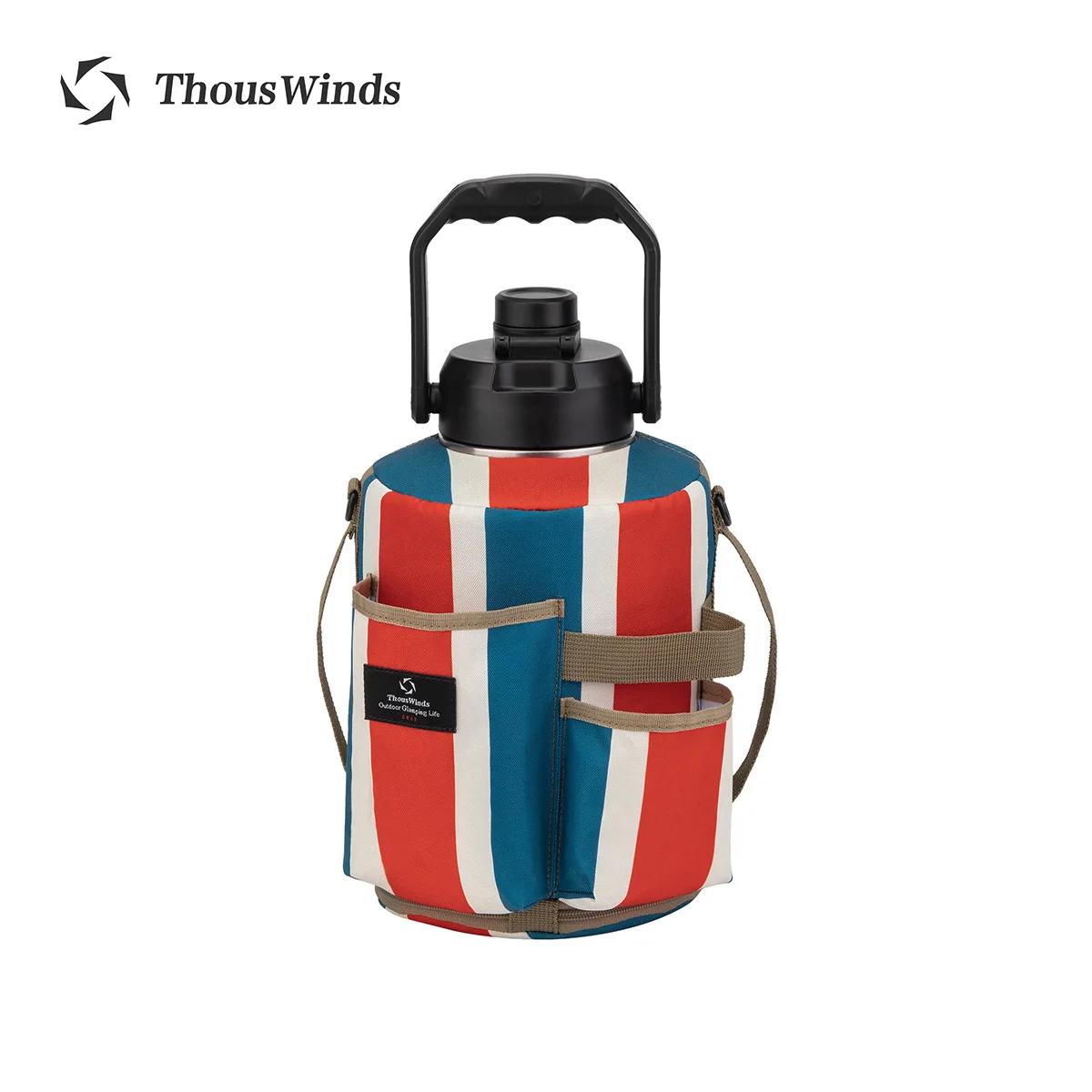 Thous Winds-Bouilloire de camping en acier inoxydable, carafe thermos extérieure, ustensiles de piqu