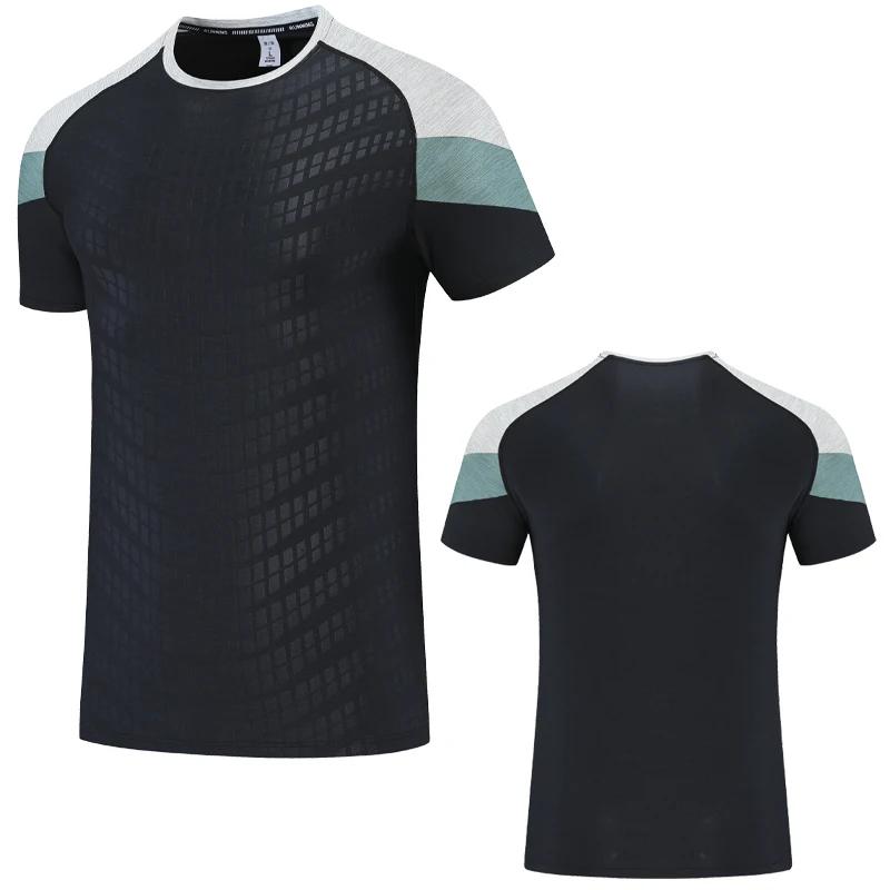 T-shirt de sport à manches courtes pour hommes, à la mode, pour musculation, Fitness, entraînement, 