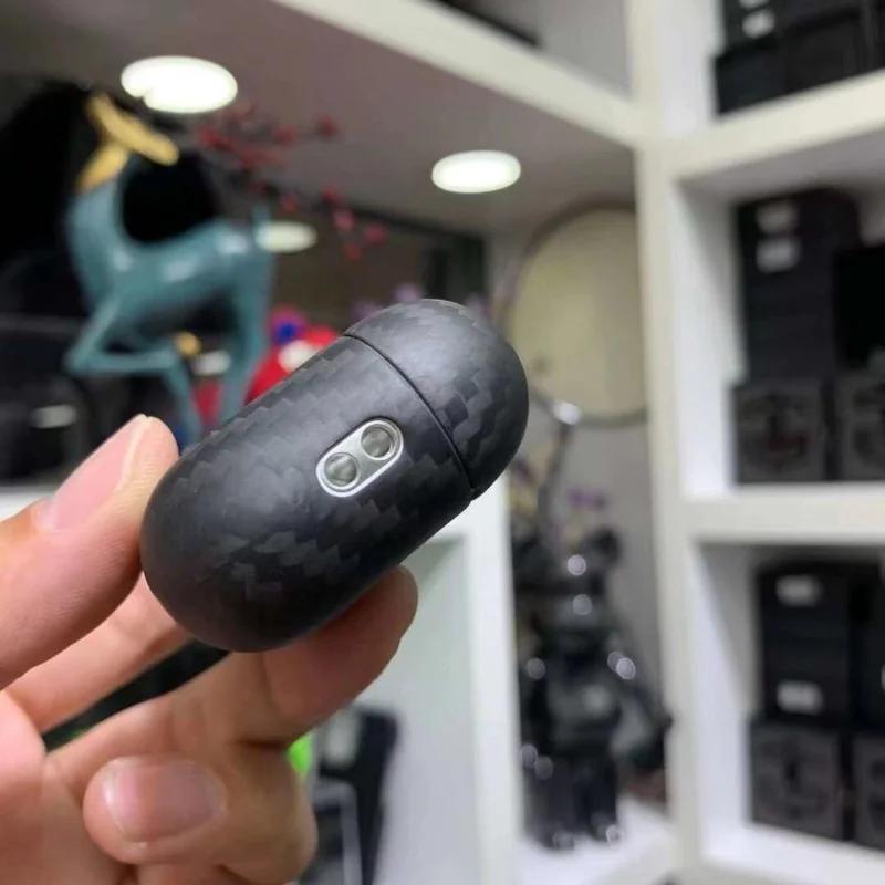 Étui pour écouteurs en Fiber de carbone véritable pour Apple AirPods Pro 2 (2022) écouteurs en Fiber