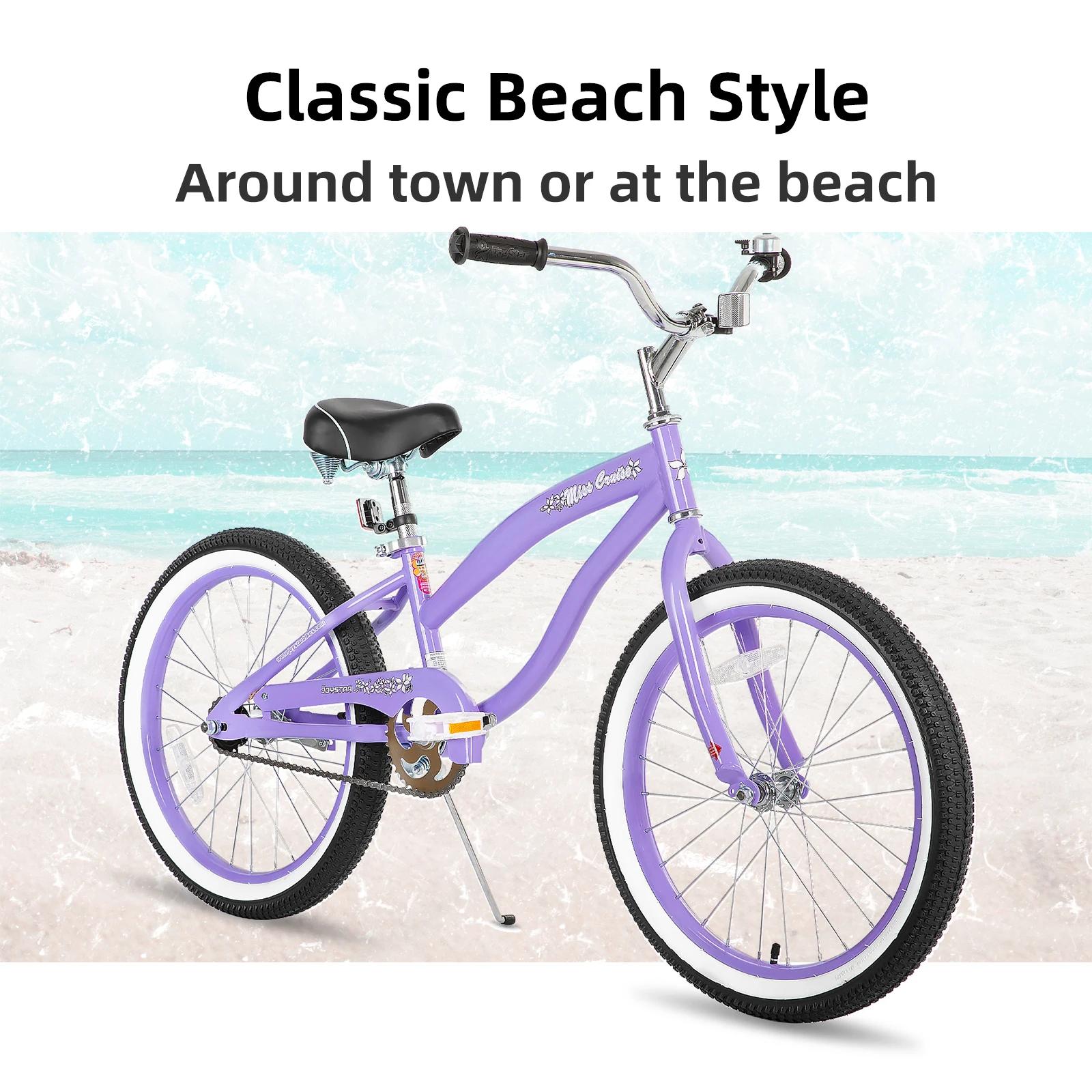 YSTAR-Beach Cruiser Bike pour filles, garçons, hommes et femmes, vélos à vitesse unique pour enfants