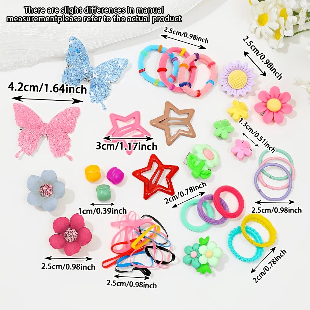 Ensemble d'accessoires pour cheveux pour filles, 577 pièces, couleurs assorties, épingles à cheveux 