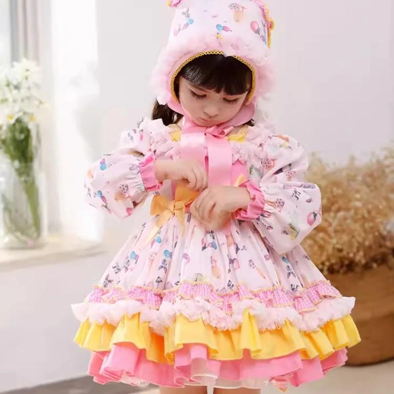 Robes pour filles, style Lolita, robe tutu pour bébé, tenue de cérémonie pour enfants, tenue de fête