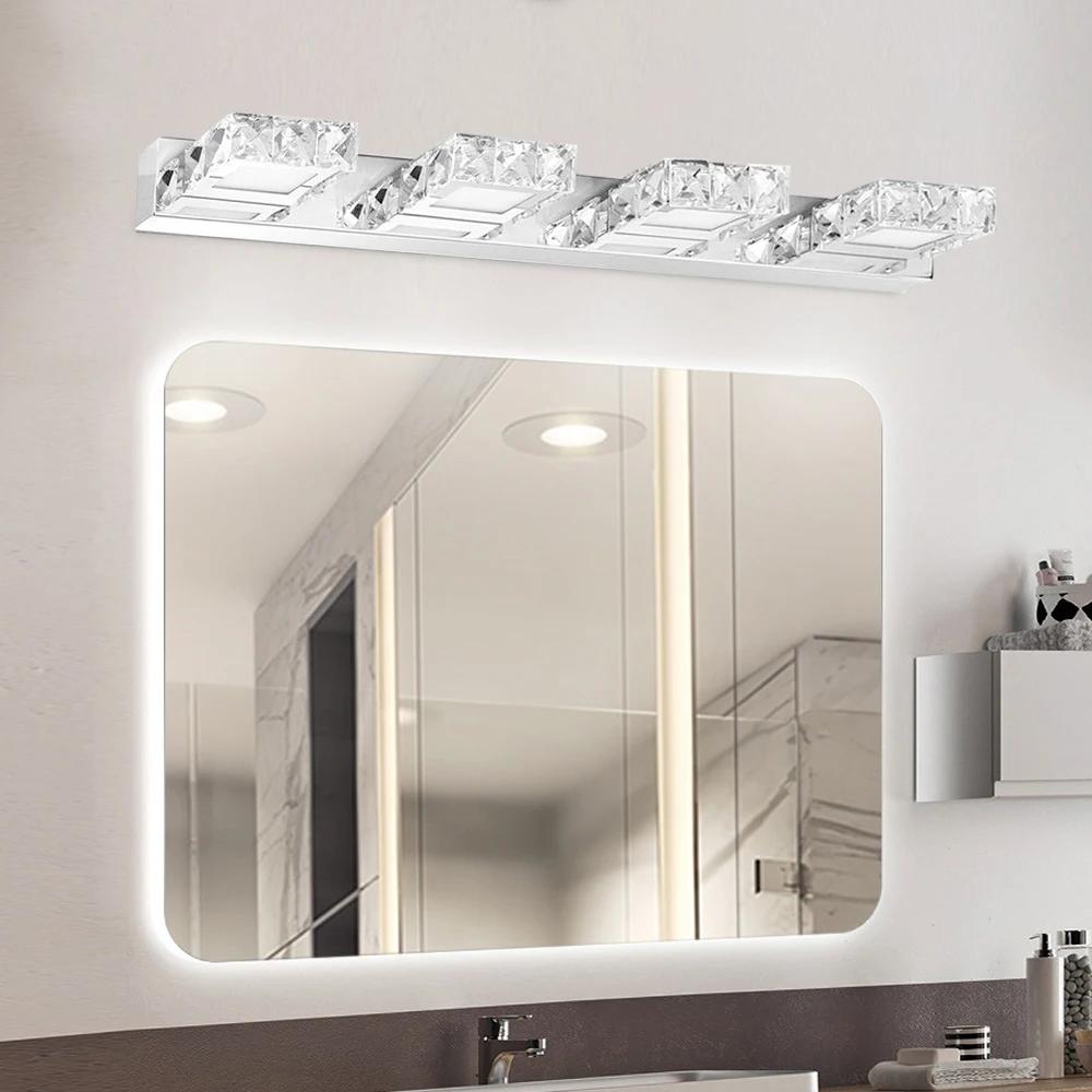 LOYALHEARTD-Lumière de vanité en cristal à LED, applique murale de toilette moderne, miroir avant, l